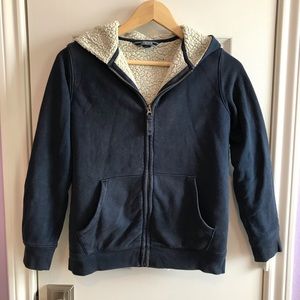 Boys Lands' End Sherpa Lined Hoodie